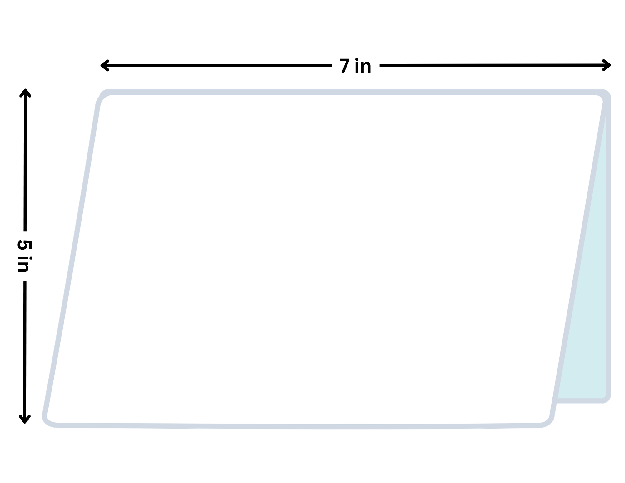 A7 landscape folded