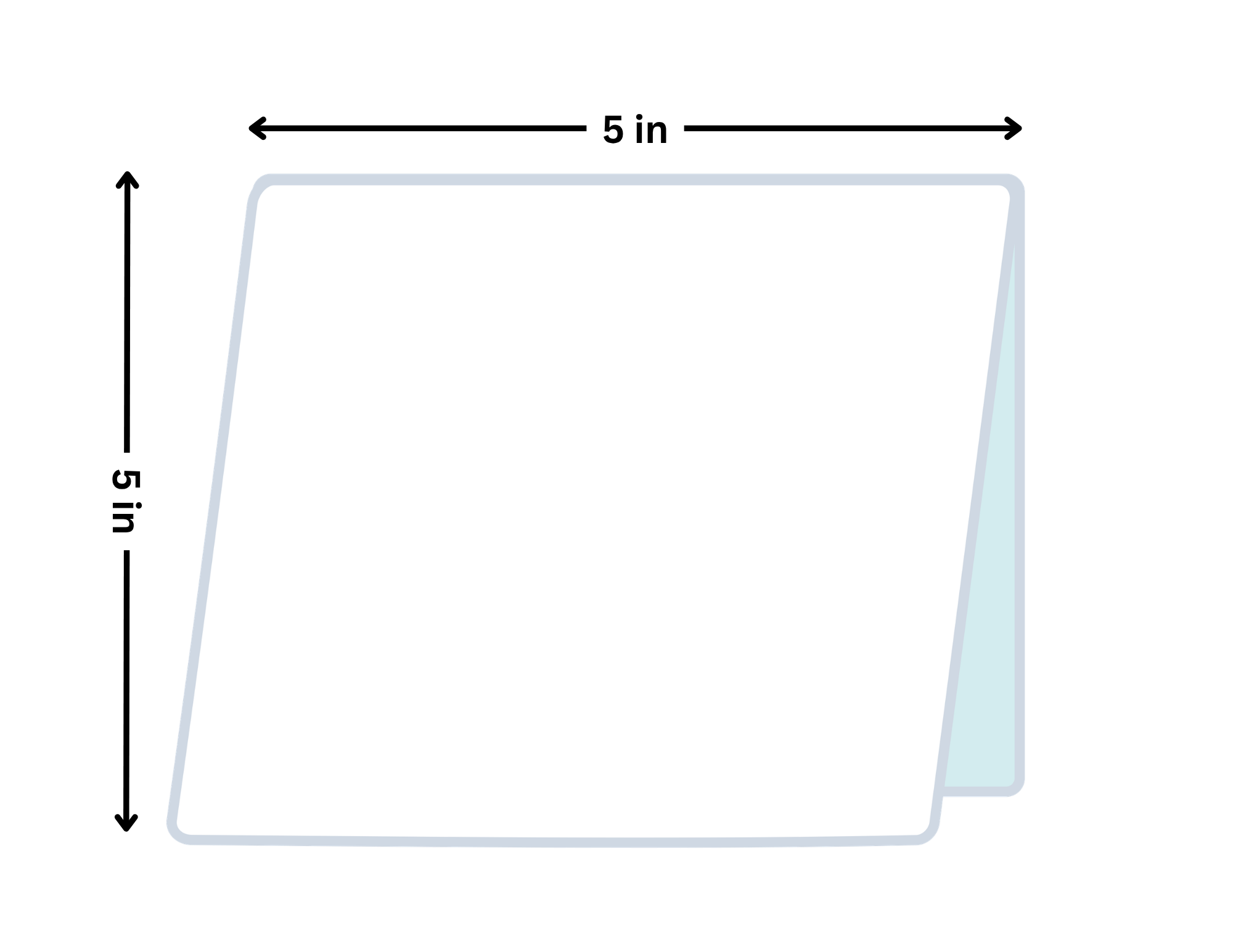 Square landscape folded